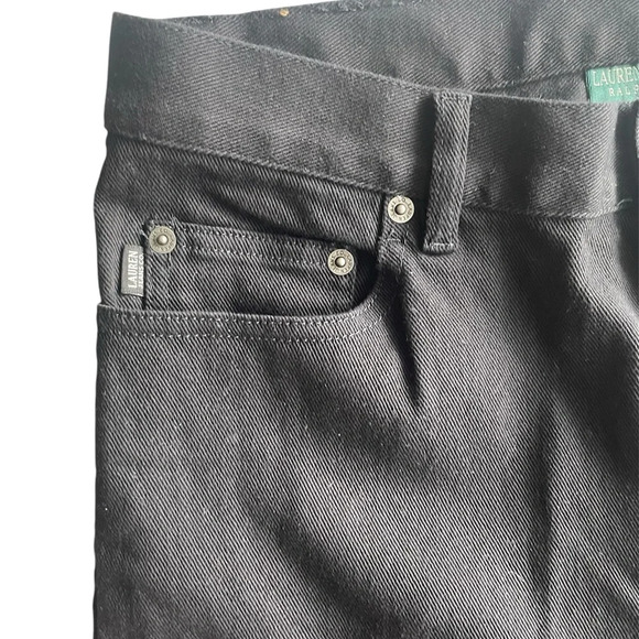 LAUREN RALPH LAUREN BLACK DENIM JEANS SIZE 8 - Picture 5 of 7